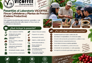 Pasantías al Laboratorio VICOFFEE, Fincas Cafetaleras y Plantas de Proceso